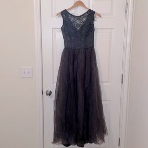 Gray formal/prom Moro Lee dress